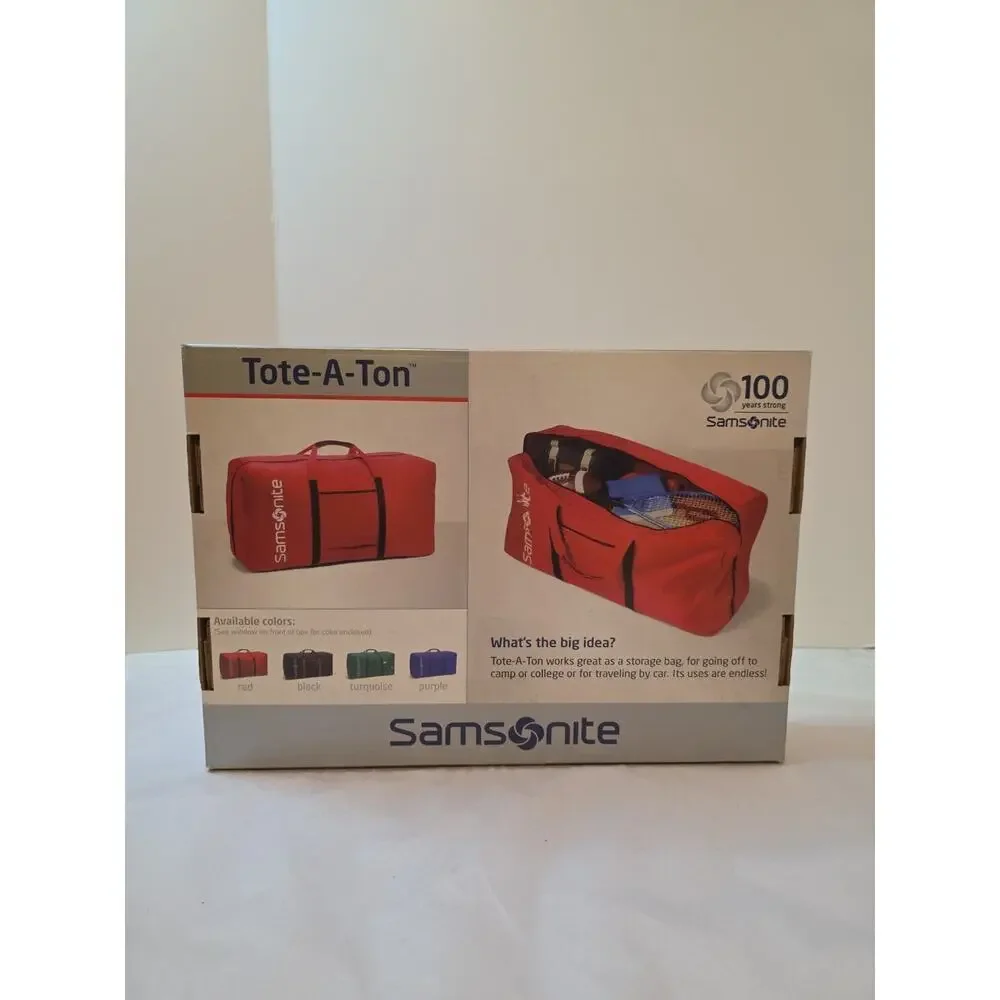Samsonite Tote-a-ton 32.5 Inch Duffle Luggage - Black with Red